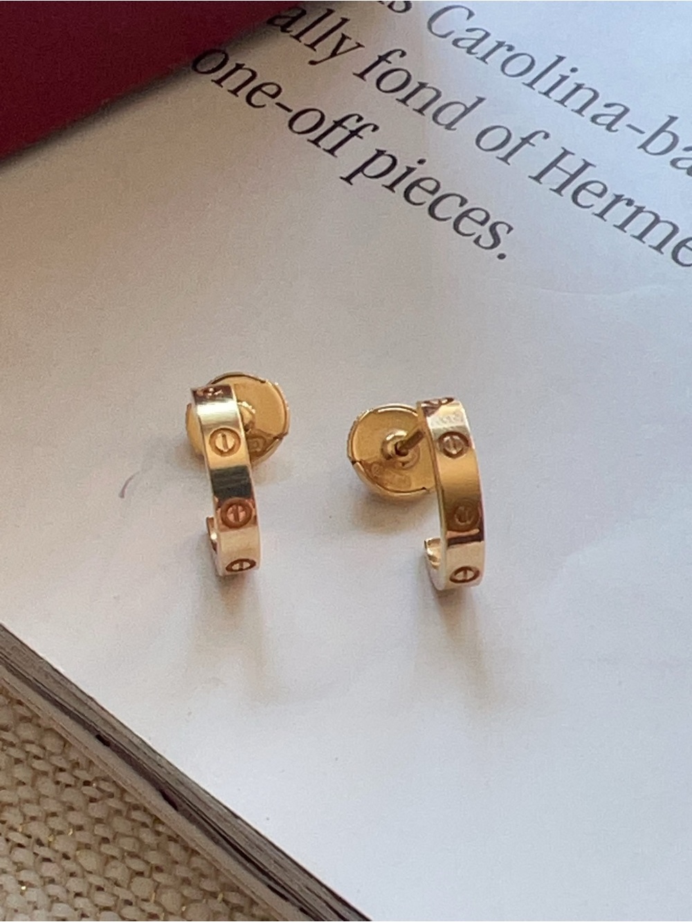 Cartier LOVE HOOP EARRINGS, SMALL MODEL - Picture 6 of 6